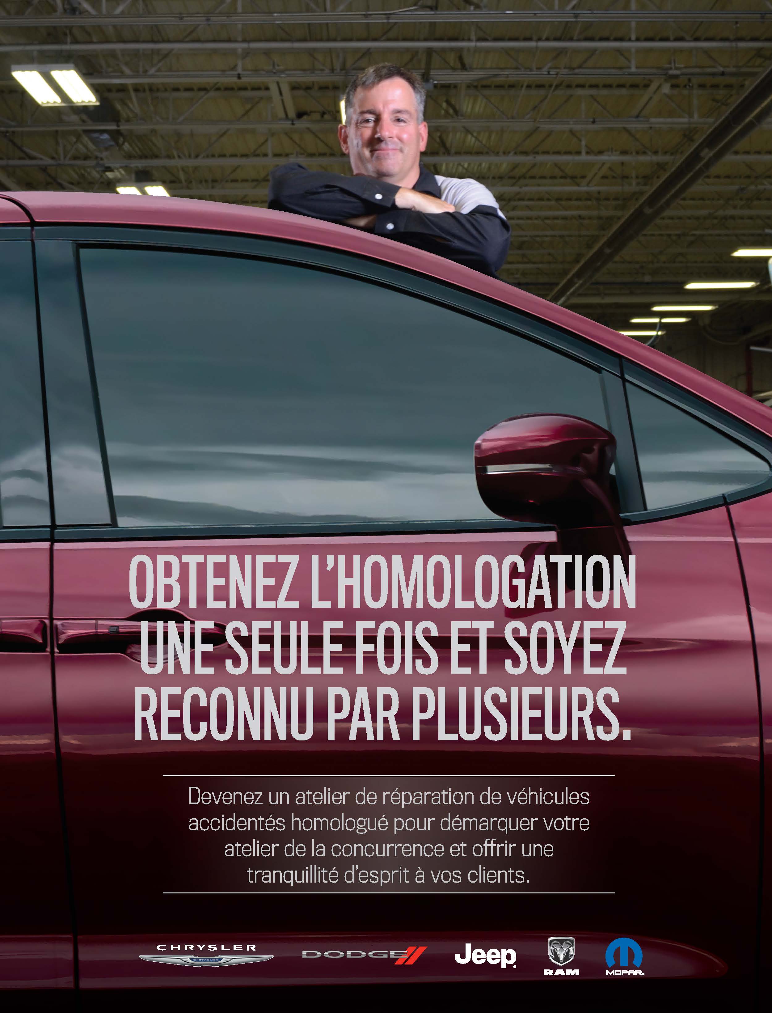 Programme pour les ateliers de carrosserie homologués par FCA